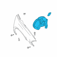 OEM 2004 Chrysler Concorde Shield-WHEELHOUSE Diagram - 4580487AF