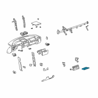 OEM 2000 Toyota MR2 Spyder Holder Sub-Assy, Instrument Panel Cup Diagram - 55604-17010-C0