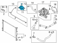 OEM 2022 Kia Sorento Tank Assy-Reservoir Diagram - 25430R5000