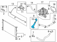 OEM 2022 Hyundai Tucson HOSE ASSY-RADIATOR, UPR Diagram - 25414-N9700