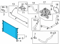 OEM Hyundai Tucson RADIATOR ASSY Diagram - 25310-CW700