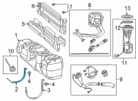 OEM Ram Strap-Fuel Tank Diagram - 68224753AA