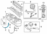 OEM 2020 Ram 2500 Strap-Fuel Tank Diagram - 68224753AA