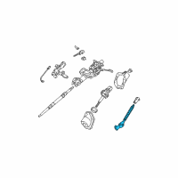 OEM Lexus GX470 Shaft Sub-Assy, Steering Intermediate, NO.2 Diagram - 45203-35310