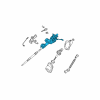 OEM Toyota 4Runner Column Assembly Diagram - 45250-3D860