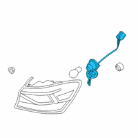 OEM 2020 Kia Forte Rear Holder & Wiring Diagram - 92491M7000