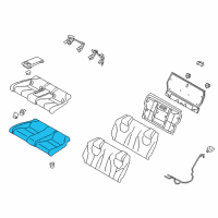 OEM 2019 Infiniti Q60 Pad Assy-Cushion, Rear Seat Diagram - 88305-5CA0A