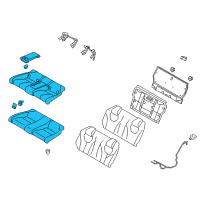 OEM 2017 Infiniti Q60 Cushion Assy-Rear Seat Diagram - 88300-5CA0A