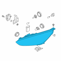 OEM 2017 Ford Focus Composite Assembly Diagram - F1EZ-13008-M