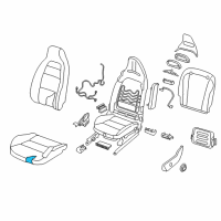 OEM 2017 Infiniti QX30 Pad Assy-Cushion, Front Seat LH Diagram - 87311-5DA1A