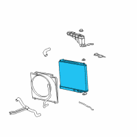 OEM 2002 Ford F-350 Super Duty Radiator Assembly Diagram - 3C3Z-8005-FA