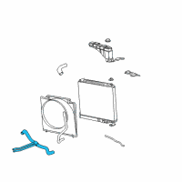 OEM 2004 Ford Excursion Lower Hose Diagram - F81Z-8286-AD