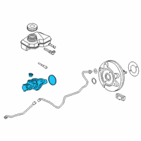 OEM BMW X2 Brake Master Cylinder Reservoir Diagram - 34336889224