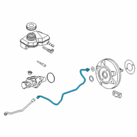 OEM 2016 BMW X1 Vacuum Pipe Diagram - 11-66-8-654-730