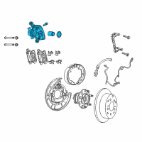 OEM 2009 Dodge Avenger CALIPER-Disc Brake Diagram - 5191267AA