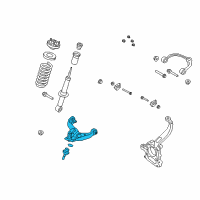 OEM 2012 Ford F-150 Lower Control Arm Diagram - 9L3Z-3078-A
