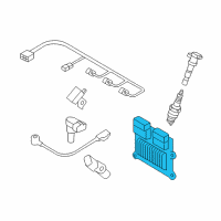 OEM 2010 Hyundai Sonata Engine Control Module Unit Diagram - 39110-3C766