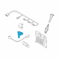 OEM 2016 Hyundai Genesis Coupe Sensor-Camshaft Position Diagram - 39318-3C100