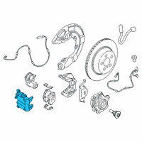 OEM 2020 BMW 745e xDrive BRAKE CALIPER HOUSING, BLACK Diagram - 34-20-6-898-604