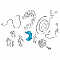 OEM 2022 BMW 740i xDrive CALIPER CARRIER SILVER LEFT Diagram - 34-20-6-891-917