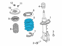 OEM 2022 Ford Mustang Mach-E SPRING - FRONT Diagram - LJ9Z-5310-B