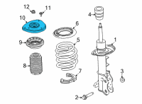 OEM 2022 Ford Mustang Mach-E Strut Mount Diagram - JX6Z-3A197-G