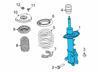 OEM 2022 Ford Mustang Mach-E SHOCK ABSORBER ASY - FRONT Diagram - LJ9Z-18124-B