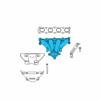 OEM 2016 Jeep Compass Exhaust Manifold Diagram - 4693321AD