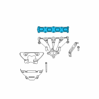 OEM Chrysler Sebring Gasket-Exhaust Manifold Diagram - 4693346AB