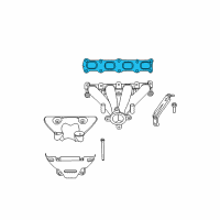 OEM Dodge Gasket-Exhaust Manifold Diagram - 4693346AB