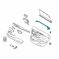 OEM 2019 BMW 640i xDrive Gran Turismo Inner Channel Sealing, Rear Left Diagram - 51-35-7-392-347