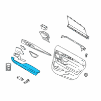OEM 2018 BMW 640i xDrive Gran Turismo ARMREST, REAR LEFT Diagram - 51-42-7-466-757