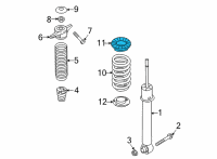 OEM Kia Sorento Pad-Rear Spring, UPR Diagram - 55334P2000