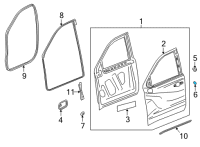 OEM Chevrolet Silverado 1500 Door Shell Plug Diagram - 94536129