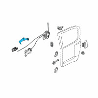 OEM 2010 Infiniti QX56 Handle Door Lh Re Diagram - 80671-ZW10A