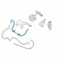 OEM 2008 Chrysler Sebring Hose-Power Steering Pressure Diagram - 5085326AF