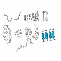 OEM 2020 Chrysler Voyager Pad Kit-Front Disc Brake Diagram - 68317914AB