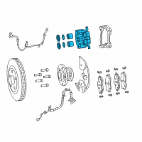 OEM 2020 Chrysler Voyager Disc Brake Diagram - 68509084AA