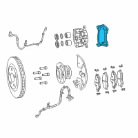 OEM 2017 Chrysler Pacifica Adapter-Disc Brake CALIPER Diagram - 68317913AA