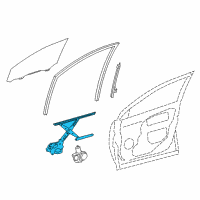 OEM 2015 Toyota RAV4 Window Regulator Diagram - 69801-0R030