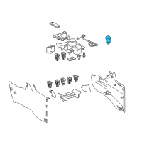 OEM 2018 Toyota Highlander Shift Knob Diagram - 33504-0E140-C1