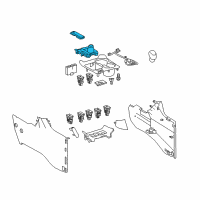 OEM 2019 Toyota Highlander Shift Boot Diagram - 58808-0E011