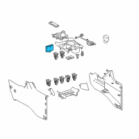 OEM 2019 Toyota Highlander Seat Heat Switch Diagram - 84751-0E050