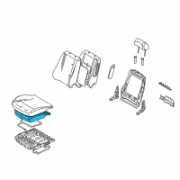 OEM 2006 Mercury Milan Seat Cushion Pad Diagram - 6N7Z-54632A22-A