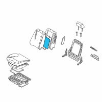 OEM 2006 Mercury Milan Seat Back Heater Diagram - 6N7Z-14D696-BA