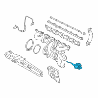 OEM 2018 BMW 740i xDrive Set Wastegate Valve Actuator Diagram - 11-65-8-662-676