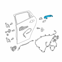 OEM Chevrolet Impala Handle, Outside Diagram - 13521809