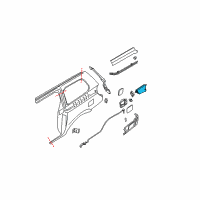 OEM Infiniti I35 ACUTATOR Assembly-Fuel Lid Opener Diagram - 78850-5Y70B