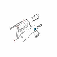 OEM Nissan Quest Base-Filler Lid Diagram - 78120-5Z030