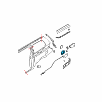 OEM 2007 Nissan Quest Base-Filler Lid Diagram - 78120-5Z030